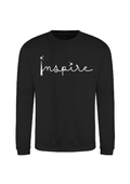 Black INSPIRE crew neck jumper
